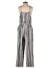 Ann Taylor LOFT Outlet Stripes Gray Ivory Jumpsuit Size XS - photo 2