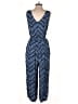 Gap Chevron-herringbone Blue Jumpsuit Size M - photo 2