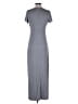Assorted Brands Solid Gray Casual Dress Size M - photo 2