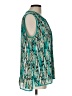 Liz Claiborne 100% Polyester Teal Sleeveless Blouse Size L - photo 4