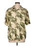 Assorted Brands 100% Rayon Tropical Tan Short Sleeve Button-Down Shirt Size L - photo 1