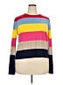 Akris Punto 100% Virgin Wool Color Block Yellow Wool Pullover Sweater Size 16 - photo 1
