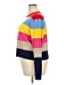Akris Punto 100% Virgin Wool Color Block Yellow Wool Pullover Sweater Size 16 - photo 5