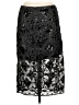 Express Paisley Black Formal Skirt Size 6 - photo 1