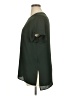 DR2 100% Polyester Green Short Sleeve Blouse Size XL - photo 5