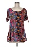 Cupio Blue Short Sleeve Blouse Size M - photo 1
