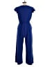 T Tahari Solid Blue Jumpsuit Size 10 - photo 2