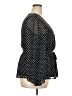 West K 100% Polyester Polka Dots Black 3/4 Sleeve Blouse Size XXL - photo 4