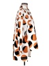 Unbranded 100% Polyester Print Orange Long Sleeve Blouse Size M - photo 4