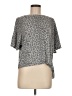 Love by Gap Animal Print Gray Short Sleeve Blouse Size M - photo 1