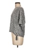 Love by Gap Animal Print Gray Short Sleeve Blouse Size M - photo 5