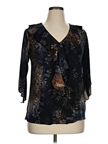 Essentials 3/4 Sleeve Blouse (view 1)