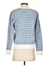 Q2 Houndstooth Blue Ivory Pullover Sweater Size S - photo 2