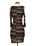 Dots Graphic Brown Casual Dress Size S - photo 2