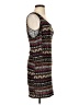 Dots Graphic Brown Casual Dress Size S - photo 4