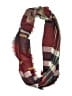 Unbranded Plaid Burgundy Scarf One size - photo 1