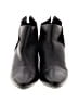 AQUATALIA 100% Leather Black Ankle Boots Size 10 - photo 2