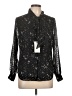UNTUCKit 100% Polyester Stars Black Long Sleeve Blouse Size 10 - photo 1