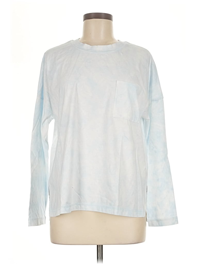Pre-owned Time And Tru Long Sleeve T-shirt In Blue