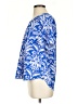 Croft & Barrow 100% Polyester Blue Short Sleeve Blouse Size S - photo 5