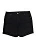 Meri Skye Solid Black Shorts Size 14 - photo 1