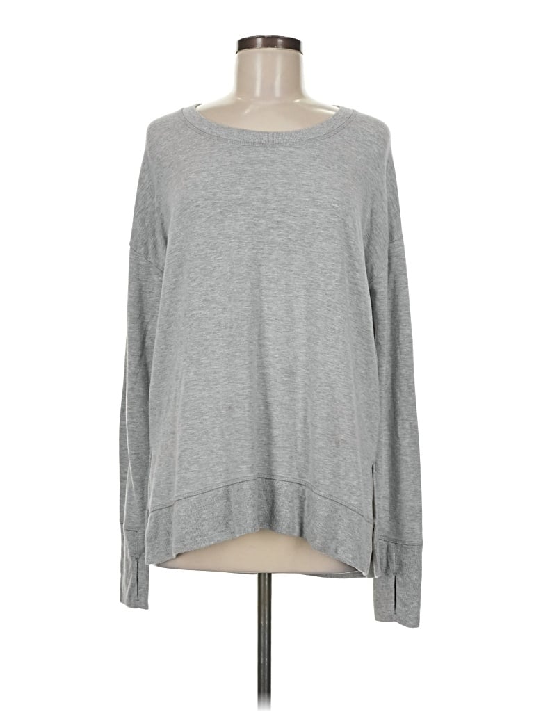 Pre-owned Athleta Pullover Sweater In Gray