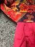 Free People 100% Polyester Orange Ivory Sleeveless Blouse Size S - photo 7