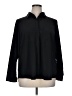 Athleta Solid Black Long Sleeve Button-Down Shirt Size XL - photo 1