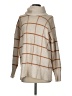 Madewell Plaid Tan Turtleneck Sweater Size XS - photo 1