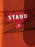 STAUD 100% Wool Solid Orange Wool Skirt Size M - photo 3