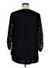 Fortune + Ivy 100% Polyester Polka Dots Black 3/4 Sleeve Blouse Size 1X - photo 2