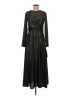 MSK Metallic Black Gold Casual Dress Size M - photo 1