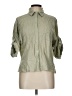Assorted Brands Green 3/4 Sleeve Button-Down Shirt Size L - photo 1