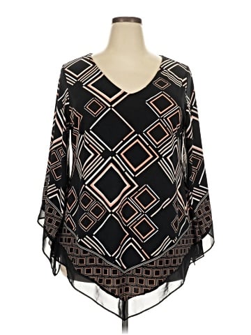 Alfani 3/4 Sleeve T-Shirt (view 1)