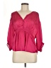 Renee C. 100% Polyester Pink 3/4 Sleeve Blouse Size M - photo 1