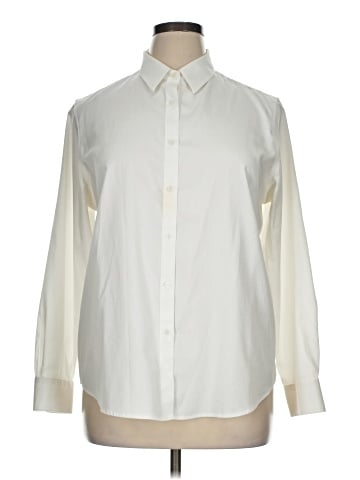 Jones New York Signature Long Sleeve Button-Down Shirt (view 1)