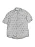 Old Navy Stars Silver Short Sleeve Button-Down Shirt Size 6 - 7 - photo 1