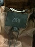 Zara 100% Cotton Plaid Brown Jacket Size S - photo 6