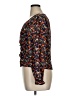 Unbranded 100% Polyester Floral Black Orange Long Sleeve Blouse Size XL - photo 5