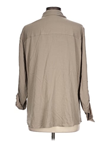 Express 3/4 Sleeve Button-Down Shirt (view 2)