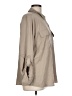 Express 100% Rayon Solid Tan 3/4 Sleeve Button-Down Shirt Size L - photo 4