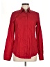 Esabel.C 100% Cotton Red Long Sleeve Button-Down Shirt Size M - photo 1