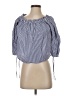 Active USA Blue 3/4 Sleeve Blouse Size S - photo 1