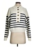 Aqua Stripes Ivory Pullover Sweater Size XXS - photo 1