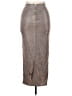 Fashion Nova 100% Polyester Metallic Silver Formal Skirt Size XL - photo 2