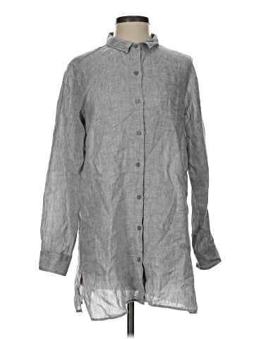 Garnet Hill Long Sleeve Button-Down Shirt (view 1)
