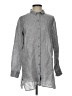 Garnet Hill Gray Long Sleeve Button-Down Shirt Size S - photo 1