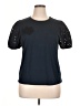 Express Black Short Sleeve Top Size XL - photo 1
