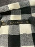 Zara Basic 100% Cotton Checkered-gingham Black Long Sleeve Button-Down Shirt Size M - photo 7