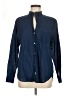 Grayson 100% Cotton Solid Blue Long Sleeve Button-Down Shirt Size Med (3) - photo 1